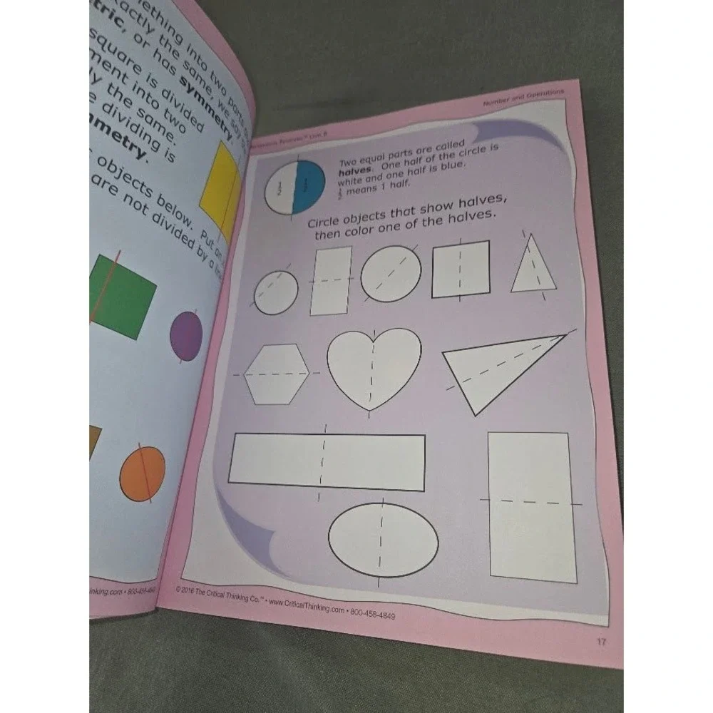 Mathematical Reasoning Level B Grade 1 The Critical Thinking Co Workbook unused